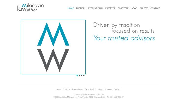 Screenshot of lawmilos.com