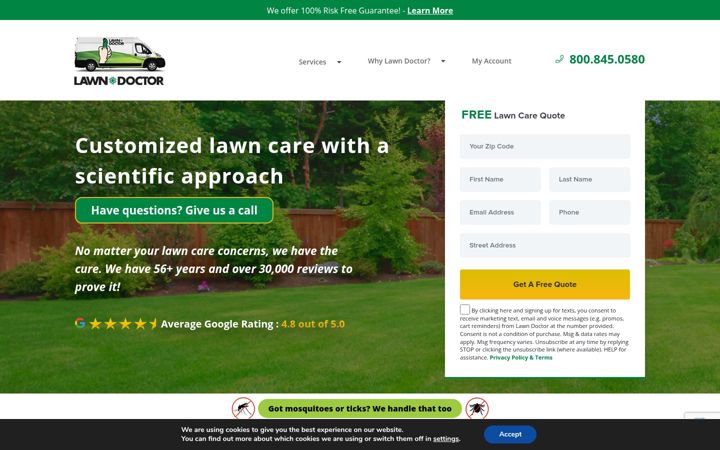 Zrzut ekranu lawndoctor.com