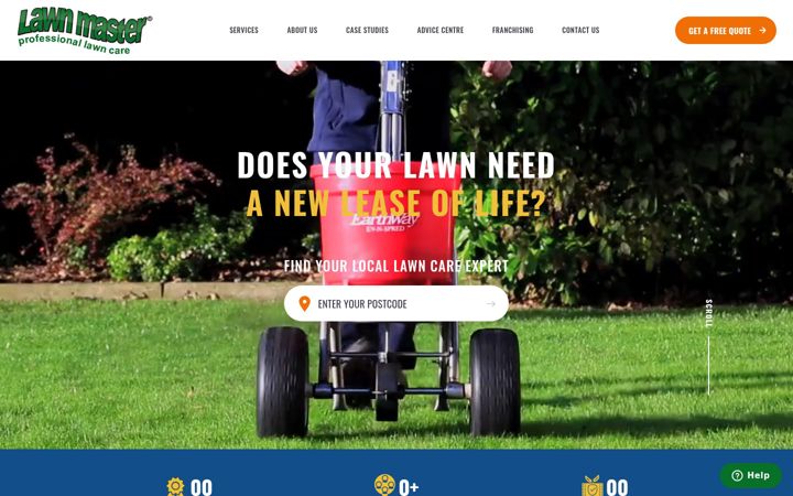 Screenshot of lawnmaster.co.uk