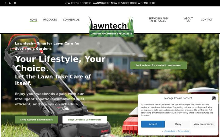 Screenshot of lawntech.co.uk