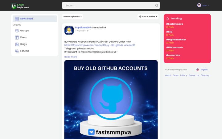 Screenshot of lawntopic.com