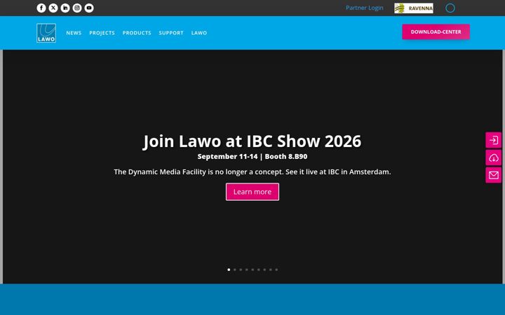 Screenshot of lawo.com
