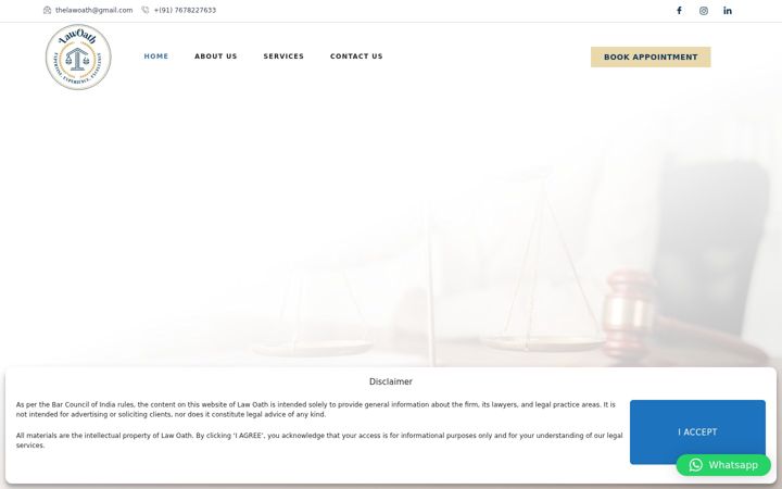 Screenshot of lawoath.com