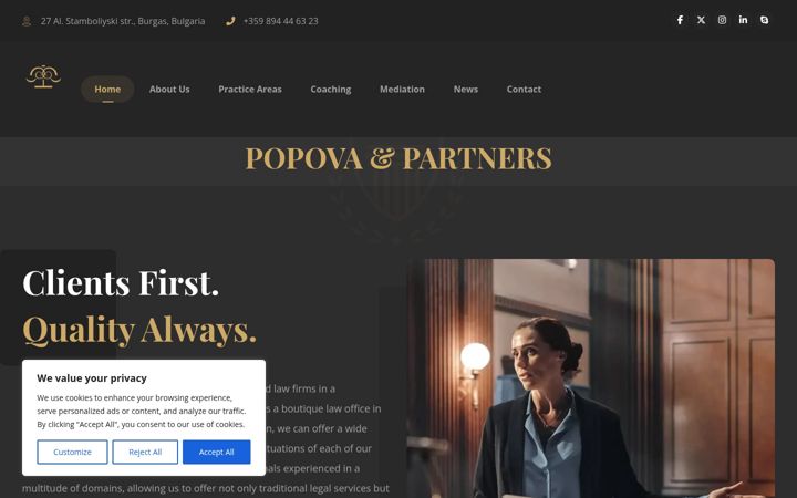 Screenshot of lawofficebulgaria.com