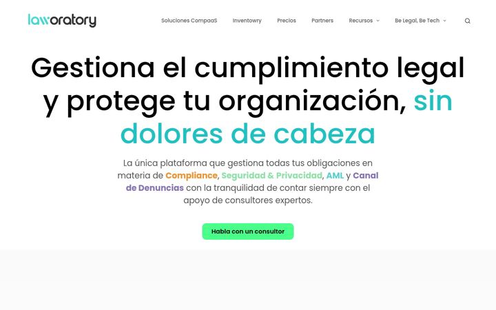 Screenshot of laworatory.com