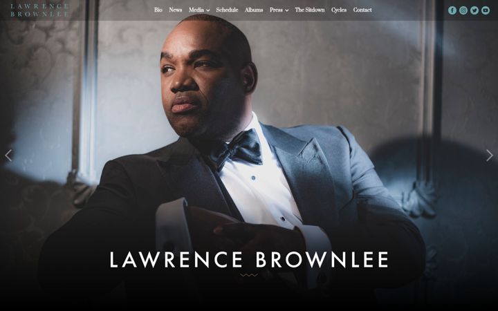 Screenshot of lawrencebrownlee.com