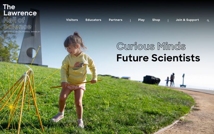 Screenshot of lawrencehallofscience.org