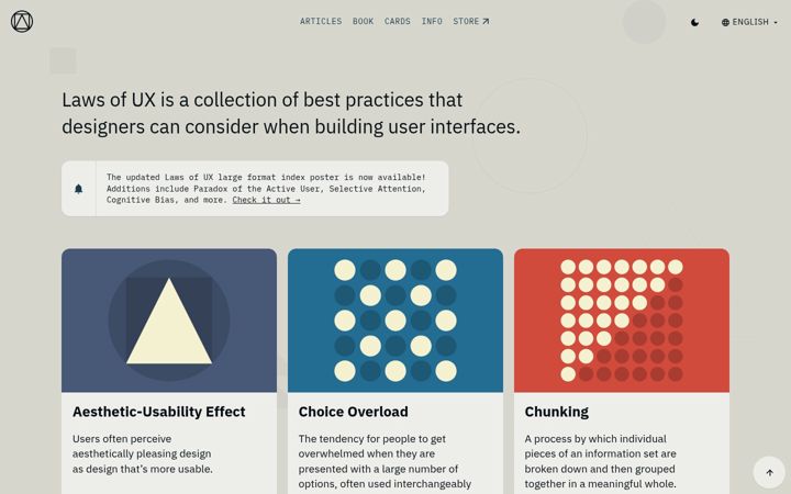 Screenshot of lawsofux.com