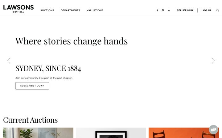 Screenshot of lawsons.com.au