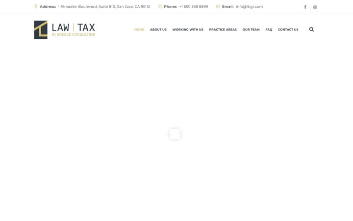 Screenshot of lawtaxingreece.com