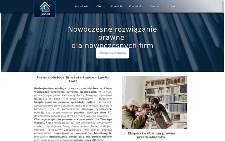 Screenshot of lawup.pl