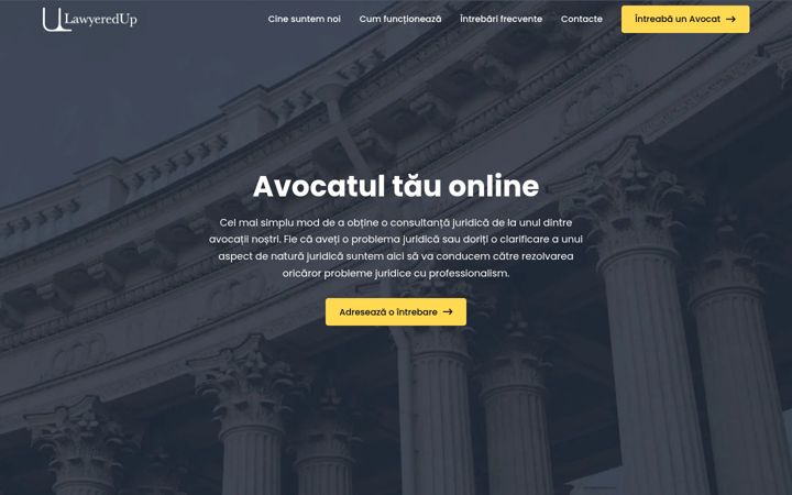Screenshot of lawyeredup.ro
