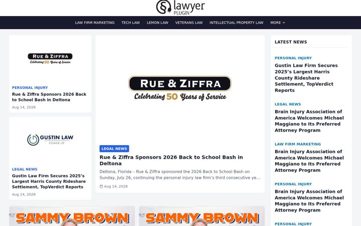 Screenshot of lawyerplugin.com