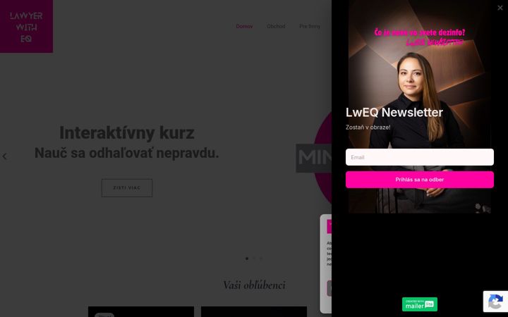 Screenshot of lawyerwitheq.com