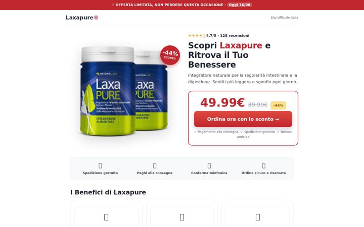 Screenshot of laxapure.it