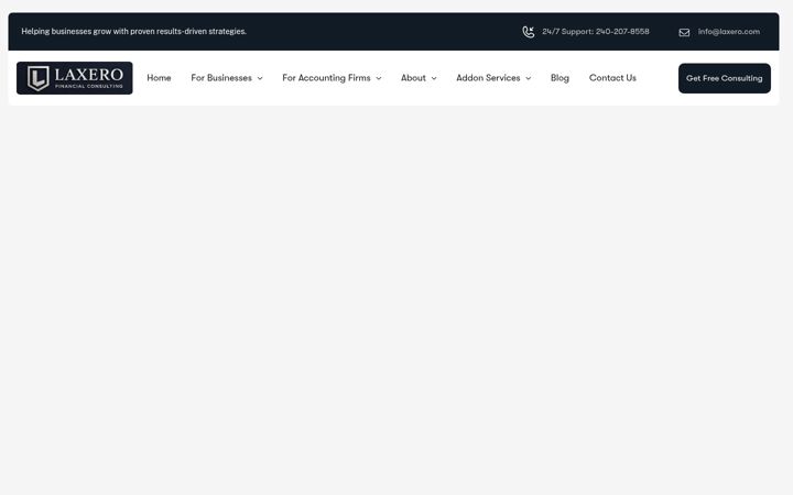 Screenshot of laxero.com