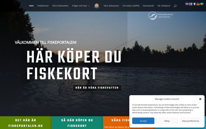 Screenshot of laxportalen.se