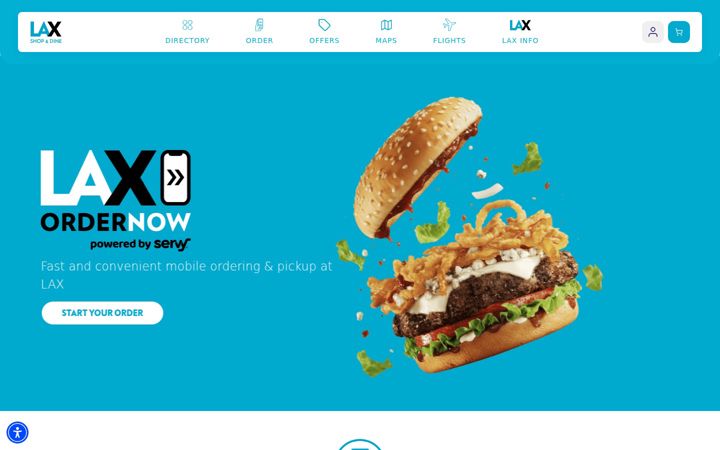 Screenshot of laxshopdine.com