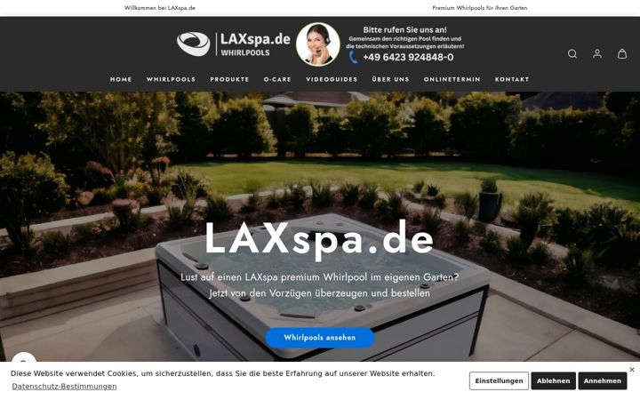 Screenshot of laxspa.de