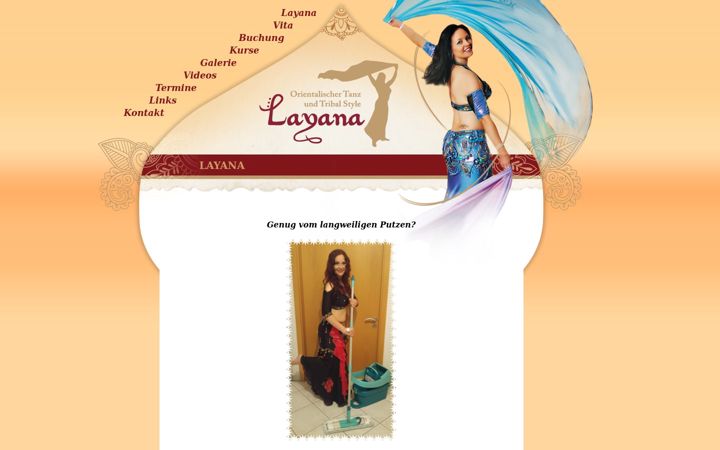 Screenshot of layana-dance.de