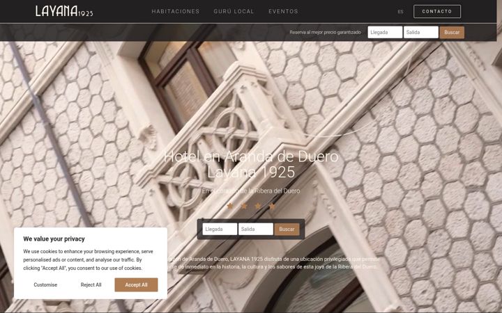 Screenshot of layana1925.com