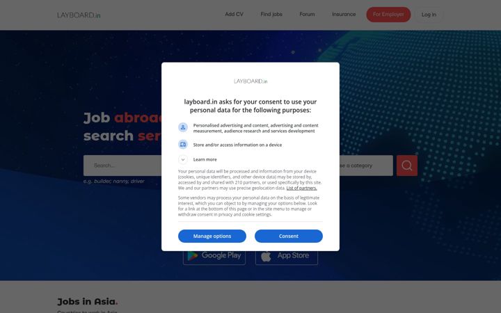 Screenshot of layboard.in