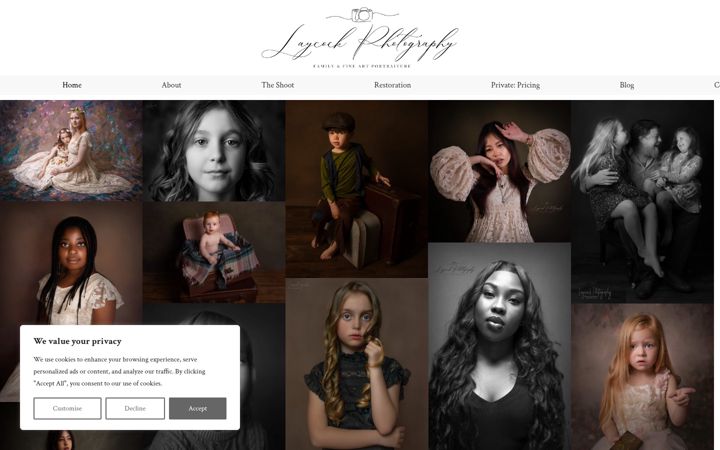 Screenshot of laycockphotography.co.uk