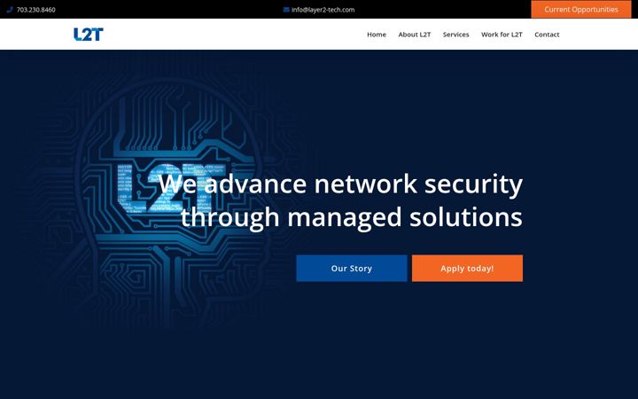Screenshot of layer2-tech.com