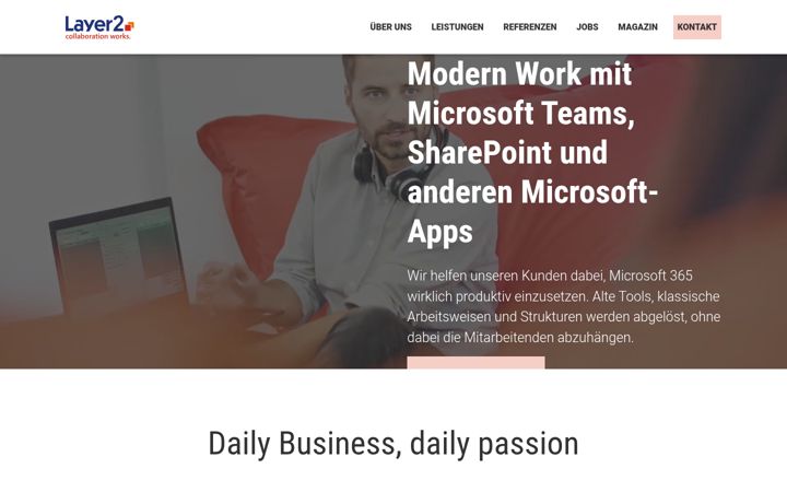 Screenshot of layer2.de