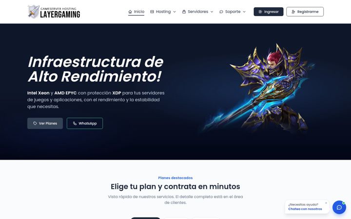 Ekrano kopija layergaming.com