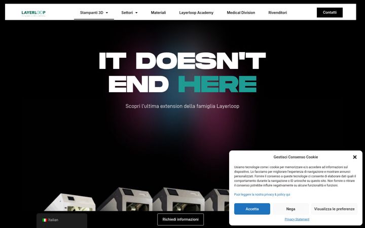 Screenshot of layerloop3d.com