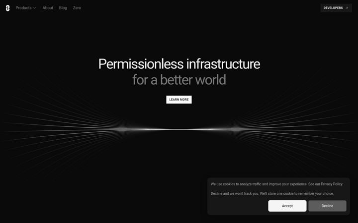 Screenshot of layerzero.network