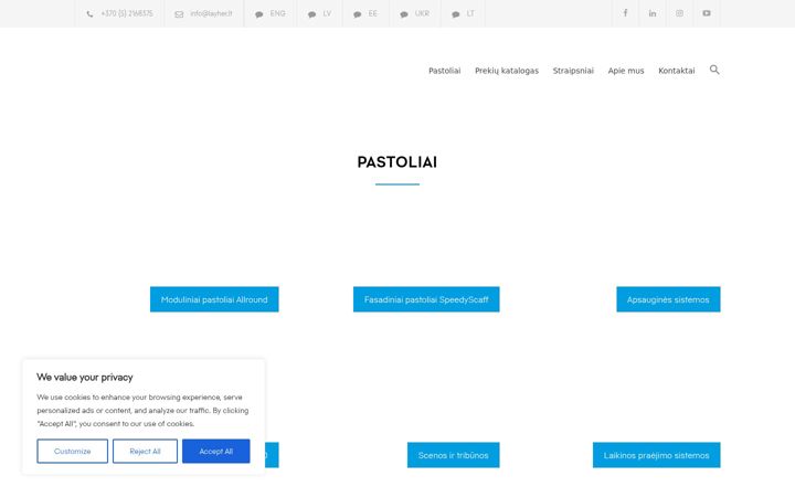 Screenshot of layher-baltic.eu