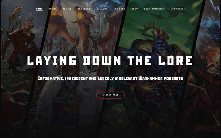 Screenshot of layingdownthelore.com