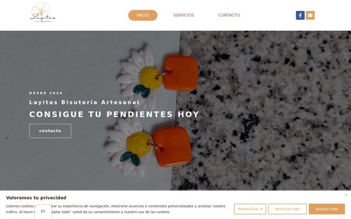 Screenshot of layitasbisuteriaartesanal.com