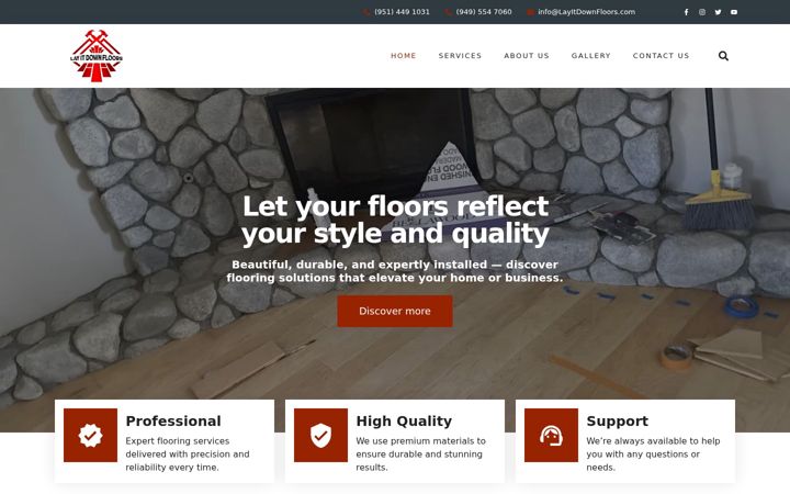 Screenshot of layitdownfloors.com