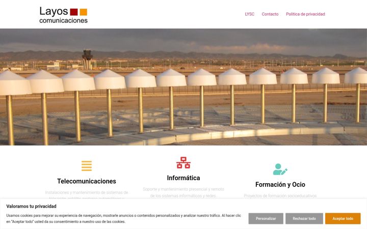 Screenshot of layoscomunicaciones.com