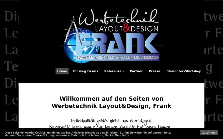 Screenshot of layout-design-frank.de