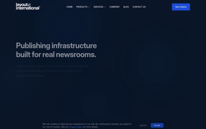Screenshot of layoutintl.com