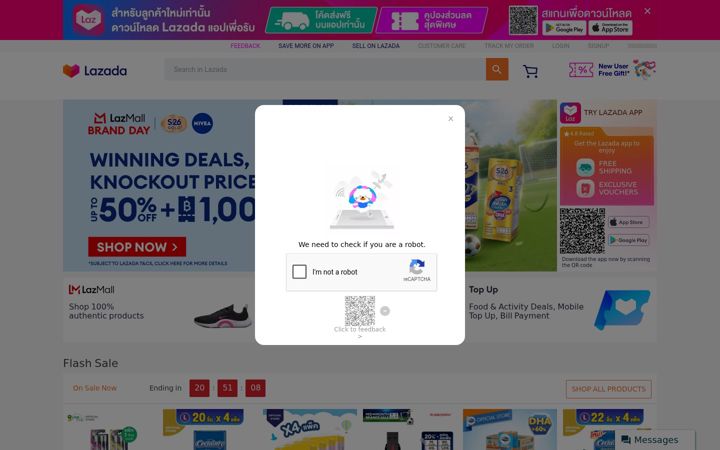 Screenshot di lazada.co.th