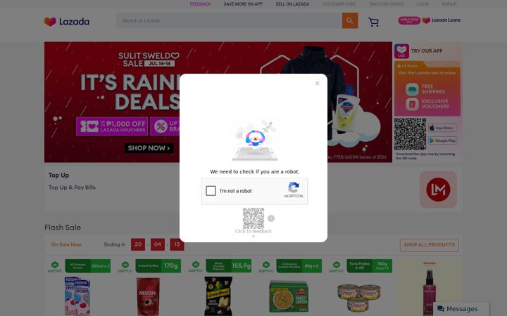 Captura de pantalla de lazada.com.ph