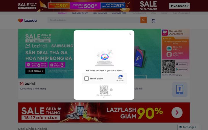 Snímek obrazovky lazada.vn