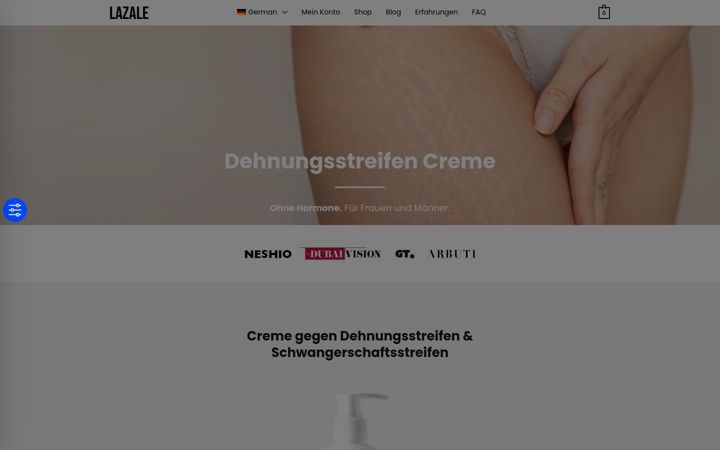 Screenshot of lazale.com