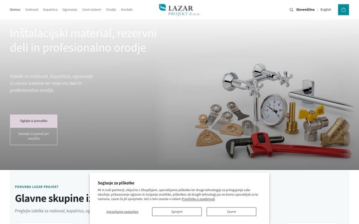 Screenshot of lazar-projekt.si