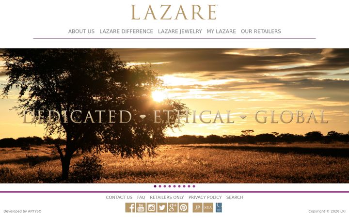 Screenshot of lazarediamonds.com