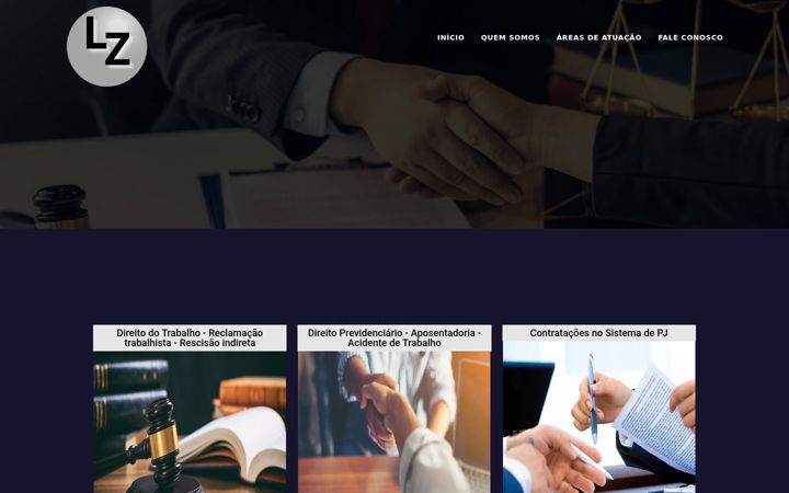Screenshot of lazarini.adv.br