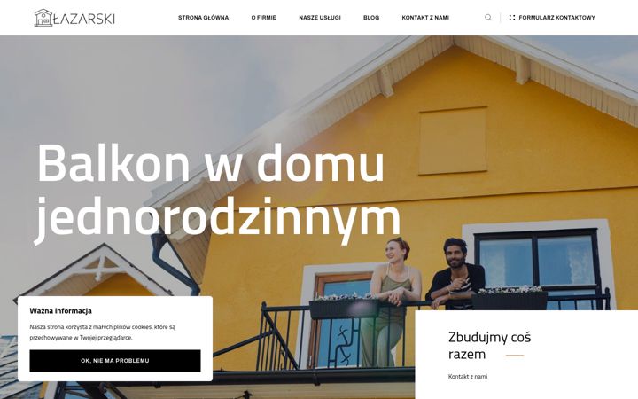 Screenshot of lazarski-szalunki.pl