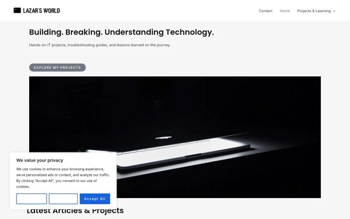 Screenshot of lazarsworld.com