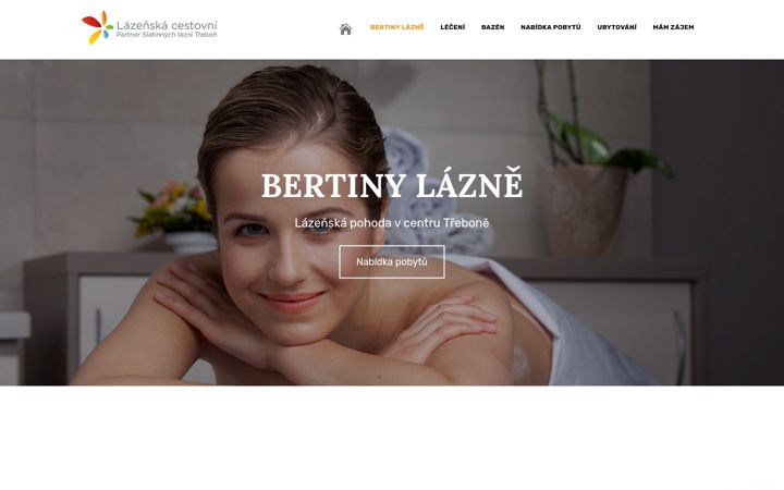 Screenshot of lazenskepobyty-berta.cz