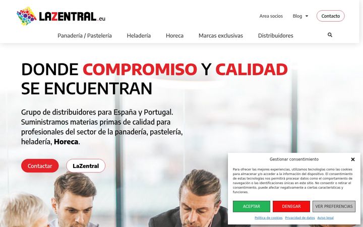 Screenshot of lazentral.eu